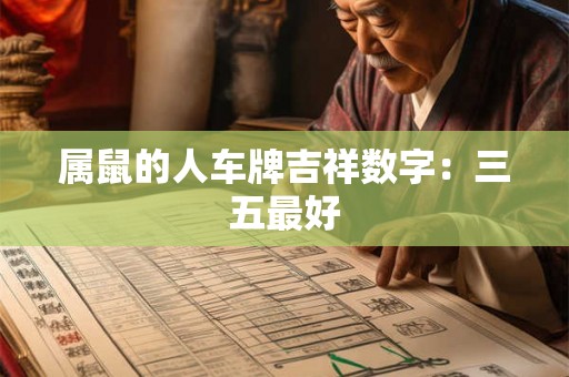 属鼠的人车牌吉祥数字：三五最好