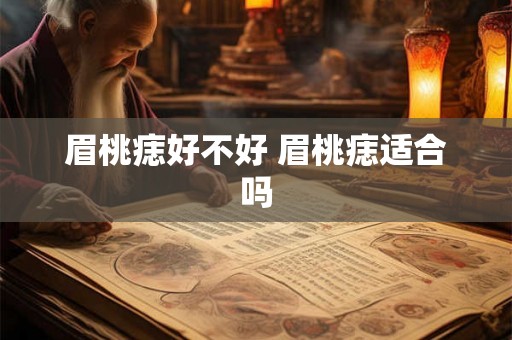 眉桃痣好不好 眉桃痣适合吗