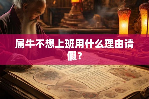 属牛不想上班用什么理由请假？