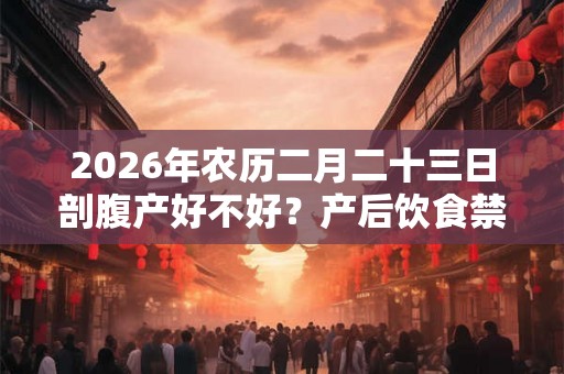 2026年农历二月二十三日剖腹产好不好？产后饮食禁忌介绍
