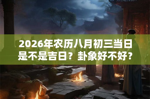 2026年农历八月初三当日是不是吉日？卦象好不好？