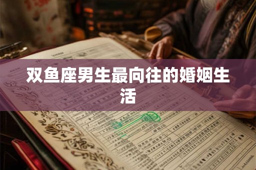 双鱼座男生最向往的婚姻生活 双鱼座男生最向往的婚姻生活