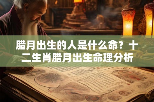 腊月出生的人是什么命？十二生肖腊月出生命理分析
