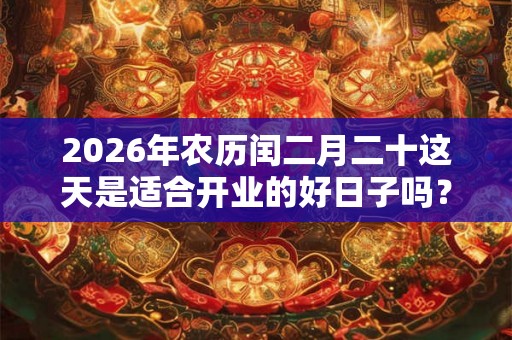 2026年农历闰二月二十这天是适合开业的好日子吗？