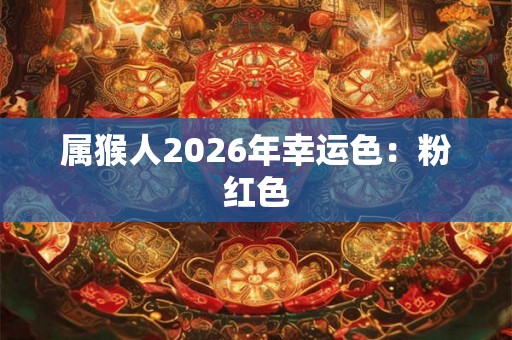 属猴人2026年幸运色：粉红色