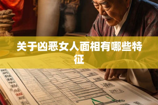 关于凶恶女人面相有哪些特征 关于凶恶女人面相有哪些特征