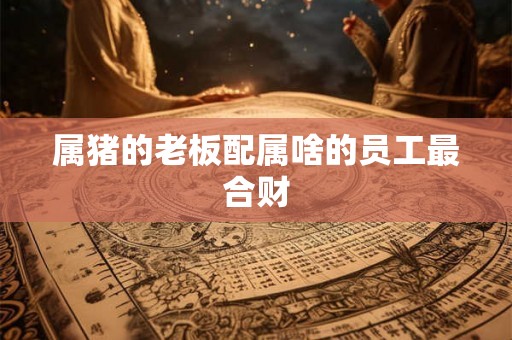 属猪的老板配属啥的员工最合财