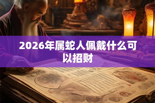 2026年属蛇人佩戴什么可以招财