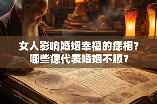 女人影响婚姻幸福的痣相？哪些痣代表婚姻不顺？