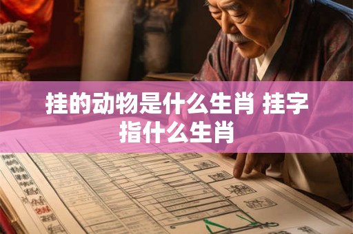 挂的动物是什么生肖 挂字指什么生肖