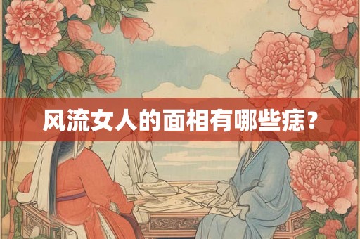 风流女人的面相有哪些痣？