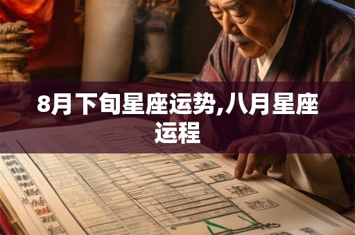 8月下旬星座运势,八月星座运程