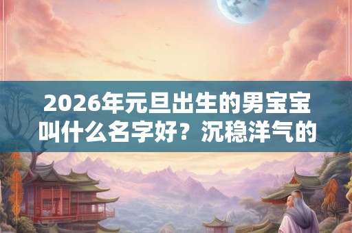 2026年元旦出生的男宝宝叫什么名字好？沉稳洋气的男孩名字