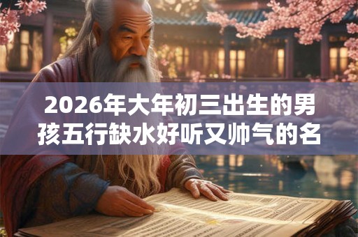 2026年大年初三出生的男孩五行缺水好听又帅气的名字推荐