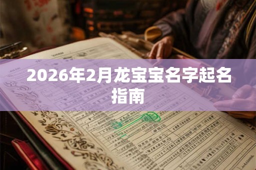 2026年2月龙宝宝名字起名指南
