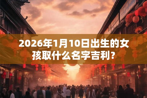 2026年1月10日出生的女孩取什么名字吉利？