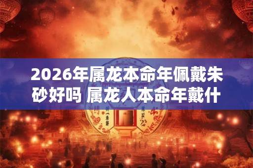 2026年属龙本命年佩戴朱砂好吗 属龙人本命年戴什么好