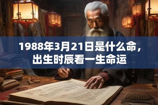 1988年3月21日是什么命，出生时辰看一生命运