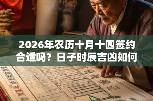 2026年农历十月十四签约合适吗？日子时辰吉凶如何？