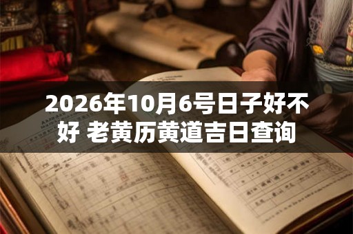 2026年10月6号日子好不好 老黄历黄道吉日查询 2026年10月6号日子好不好 老黄历黄道吉日查询