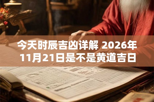 今天时辰吉凶详解 2026年11月21日是不是黄道吉日