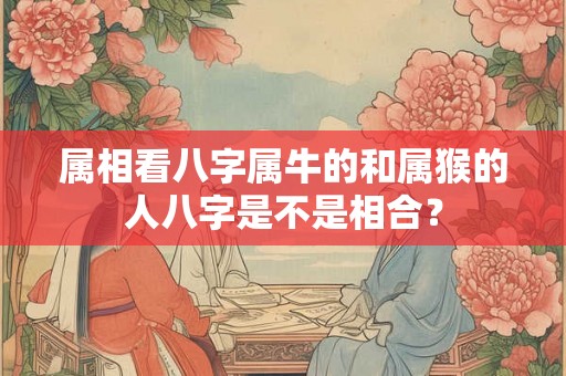 属相看八字属牛的和属猴的人八字是不是相合? 属相看八字属牛的和属猴的人八字是不是相合?