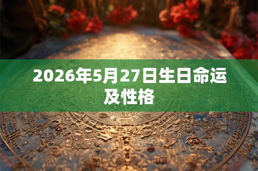 2026年5月27日生日命运及性格