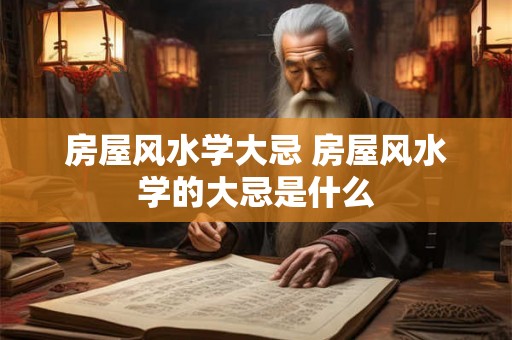 房屋风水学大忌 房屋风水学的大忌是什么 房屋风水学大忌 房屋风水学的大忌是什么