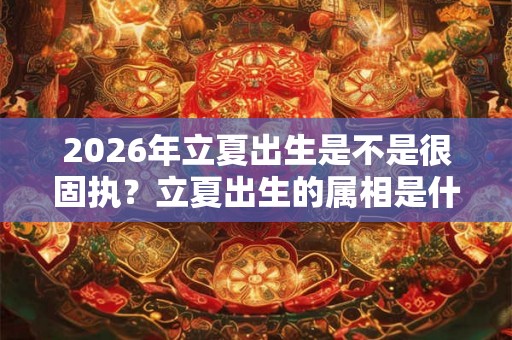 2026年立夏出生是不是很固执?立夏出生的属相是什么? 2026年立夏出生是不是很固执?立夏出生的属相是什么?