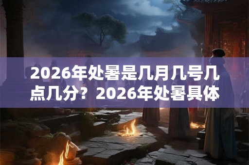 2026年处暑是几月几号几点几分？2026年处暑具体时间？