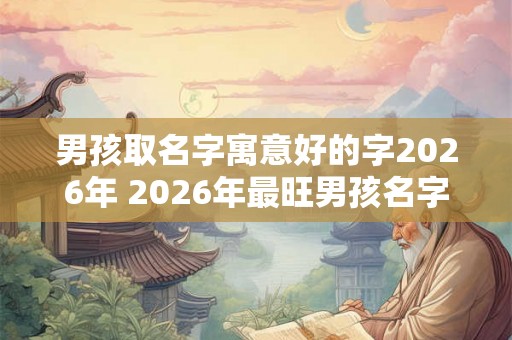 男孩取名字寓意好的字2026年 2026年最旺男孩名字