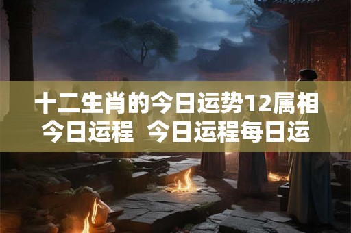 十二生肖的今日运势12属相今日运程  今日运程每日运势查询