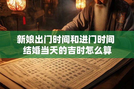 新娘出门时间和进门时间 结婚当天的吉时怎么算