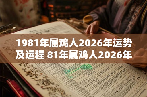 1981年属鸡人2026年运势及运程 81年属鸡人2026年财运方位