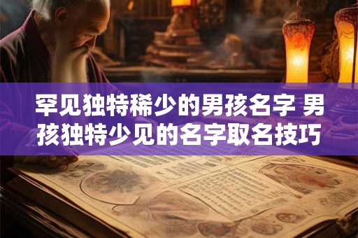 罕见独特稀少的男孩名字 男孩独特少见的名字取名技巧