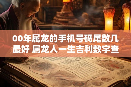 00年属龙的手机号码尾数几最好 属龙人一生吉利数字查询