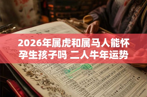 2026年属虎和属马人能怀孕生孩子吗 二人牛年运势如何