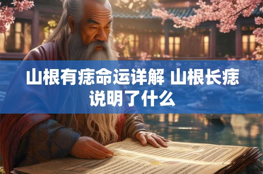 山根有痣命运详解 山根长痣说明了什么