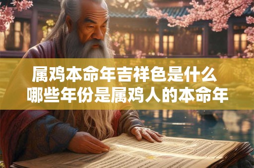 属鸡本命年吉祥色是什么 哪些年份是属鸡人的本命年 属鸡本命年吉祥色是什么 哪些年份是属鸡人的本命年
