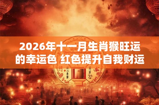 2026年十一月生肖猴旺运的幸运色 红色提升自我财运 2026年十一月生肖猴旺运的幸运色 红色提升自我财运