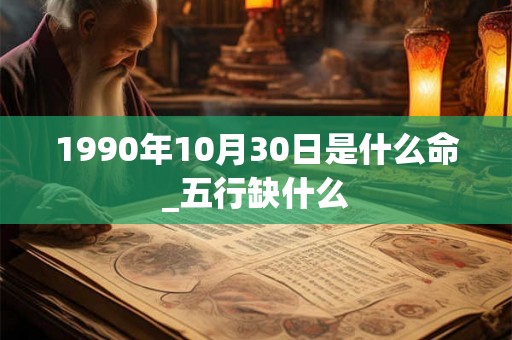 1990年10月30日是什么命_五行缺什么