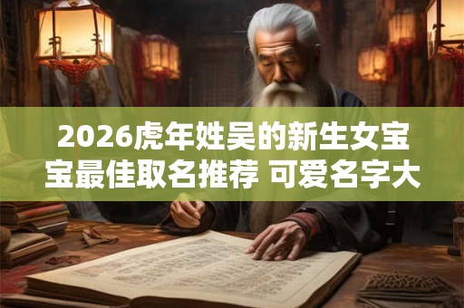 2026虎年姓吴的新生女宝宝最佳取名推荐 可爱名字大全