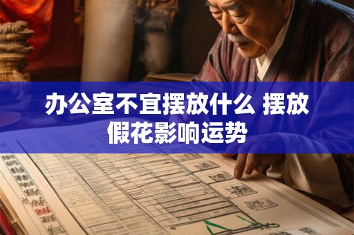 办公室不宜摆放什么 摆放假花影响运势