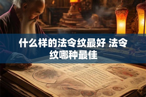什么样的法令纹最好 法令纹哪种最佳