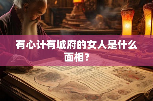 有心计有城府的女人是什么面相？