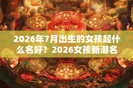2026年7月出生的女孩起什么名好?2026女孩新潮名字 2026年7月出生的女孩起什么名好?2026女孩新潮名字