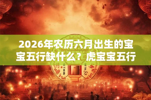 2026年农历六月出生的宝宝五行缺什么？虎宝宝五行起名