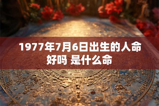 1977年7月6日出生的人命好吗 是什么命