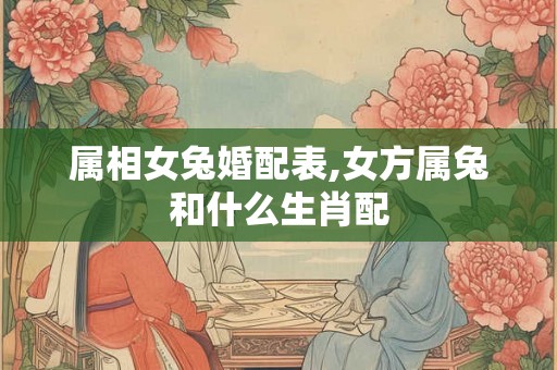 属相女兔婚配表,女方属兔和什么生肖配 属相女兔婚配表,女方属兔和什么生肖配