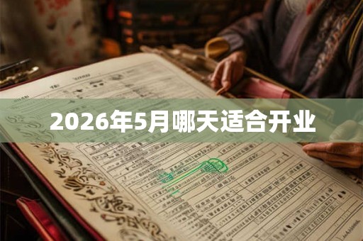 2026年5月哪天适合开业 2026年5月哪天适合开业